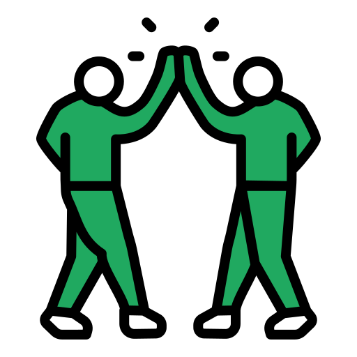 Grünes Häkchen auf weißem Hintergrund